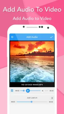 Add Audio To Video android App screenshot 1